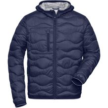 Men's Padded Jacket - Gesteppte Jacke mit sorona®AURA Wattierung (nachwachsender, pflanzlicher Rohstoff) [Gr. XL] (navy/silver) (Art.-Nr. CA197307)