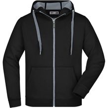 Men's Doubleface Jacket - Sportive Jacke mit Kapuze [Gr. XL] (black/carbon) (Art.-Nr. CA197824)