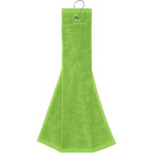 Golf Towel - Golf-Velourstuch mit Öse und Karabiner (lime-green) (Art.-Nr. CA197901)