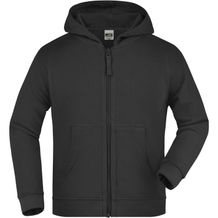 Hooded Jacket Junior - Klassische Kapuzenjacke aus hochwertiger French-Terry-Qualität [Gr. XS] (black) (Art.-Nr. CA198417)