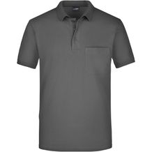 Men's Polo Pocket - Klassisches Poloshirt mit Brusttasche [Gr. XL] (graphite) (Art.-Nr. CA199774)