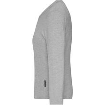Ladies' Workwear-Longsleeve-T - Strapazierfähiges und pflegeleichtes Langarm Shirt [Gr. 4XL] (Grau) (Art.-Nr. CA200609)