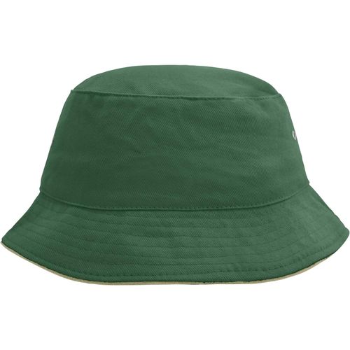 Fisherman Piping Hat - Trendiger Hut aus weicher Baumwolle [Gr. S/M] (Art.-Nr. CA201686) - Paspel an Krempe teilweise kontrastfarbi...