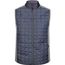 Men's Knitted Hybrid Vest - Weste im stylischen Materialmix [Gr. M] (light-melange/anthracite-melange) (Art.-Nr. CA202165)