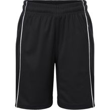 Basic Team Shorts Junior - Funktionelle Teamshorts ohne Innenslip [Gr. L] (black/white) (Art.-Nr. CA202381)