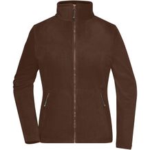 Ladies' Fleece Jacket - Fleecejacke mit Stehkragen im klassischen Design [Gr. XS] (Brown) (Art.-Nr. CA202707)