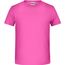 Boys' Basic-T - T-Shirt für Kinder in klassischer Form [Gr. M] (pink) (Art.-Nr. CA202871)