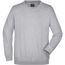 Round-Sweat Heavy - Klassisches Komfort Rundhals-Sweatshirt [Gr. 4XL] (grey-heather) (Art.-Nr. CA203600)