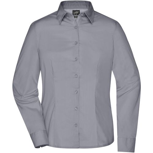 Ladies' Business Shirt Long-Sleeved - Klassisches Shirt aus strapazierfähigem Mischgewebe [Gr. 3XL] (Art.-Nr. CA203935) - Pflegeleichte Popeline-Qualität mi...