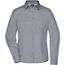 Ladies' Business Shirt Long-Sleeved - Klassisches Shirt aus strapazierfähigem Mischgewebe [Gr. 3XL] (steel) (Art.-Nr. CA203935)