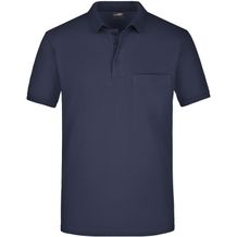 Men's Polo Pocket - Klassisches Poloshirt mit Brusttasche [Gr. 3XL] (navy) (Art.-Nr. CA204199)