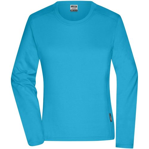 Ladies' Workwear-Longsleeve-T - Strapazierfähiges und pflegeleichtes Langarm Shirt [Gr. 3XL] (Art.-Nr. CA205514) - Materialmix aus gekämmter, ringgesponne...