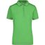 Ladies' Elastic Polo - Hochwertiges Poloshirt mit Kontraststreifen [Gr. XL] (lime-green/white) (Art.-Nr. CA205596)