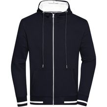 Men's Club Sweat Jacket - Sweatjacke mit Reißverschluss und Kapuze [Gr. L] (navy/white) (Art.-Nr. CA206445)