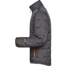 Men's Padded Light Weight Jacket - Steppjacke mit wärmender Thinsulate 3M-Wattierung [Gr. L] (Grau / orange) (Art.-Nr. CA206905)