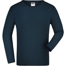 Junior Shirt Long-Sleeved Medium - Langarm T-Shirt aus Single Jersey [Gr. M] (petrol) (Art.-Nr. CA207463)