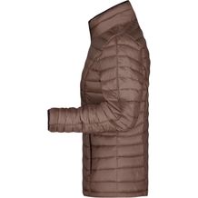 Ladies' Quilted Down Jacket - Sportliche Daunenjacke mit Stehkragen [Gr. XL] (schwarz / braun) (Art.-Nr. CA208794)