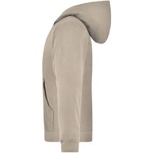 Hooded Jacket Junior - Klassische Kapuzenjacke aus hochwertiger French-Terry-Qualität [Gr. L] (braun / grau) (Art.-Nr. CA208861)