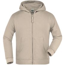 Hooded Jacket Junior - Klassische Kapuzenjacke aus hochwertiger French-Terry-Qualität [Gr. L] (stone) (Art.-Nr. CA208861)