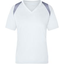 Ladies' Running-T - Atmungsaktives Laufshirt [Gr. L] (white/silver) (Art.-Nr. CA209146)