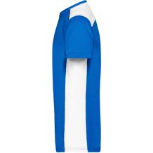 Men's Workwear T-Shirt - COLOR - - Strapazierfähiges und pflegeleichtes T-Shirt mit Kontrasteinsätzen [Gr. S] (weiß / blau) (Art.-Nr. CA209205)