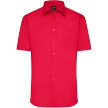 Men's Shirt Shortsleeve Poplin - Klassisches Shirt aus pflegeleichtem Mischgewebe [Gr. S] (tomato) (Art.-Nr. CA209650)