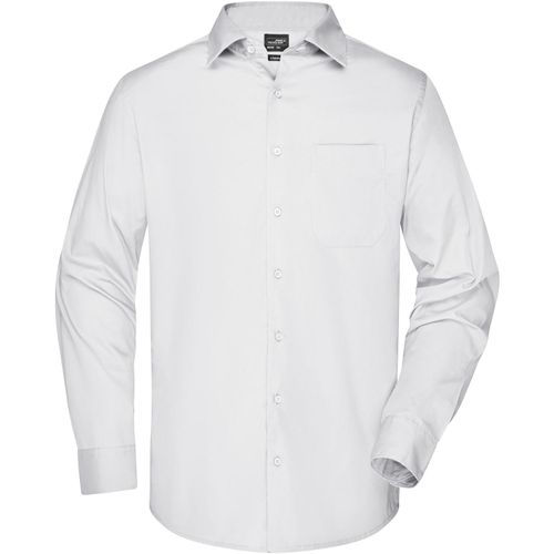 Men's Business Shirt Long-Sleeved - Klassisches Shirt aus strapazierfähigem Mischgewebe [Gr. XXL] (Art.-Nr. CA210275) - Pflegeleichte Popeline-Qualität mi...