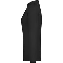 Ladies' Elastic Polo Long-Sleeved - Langarm Poloshirt mit hohem Tragekomfort [Gr. M] (schwarz) (Art.-Nr. CA210277)