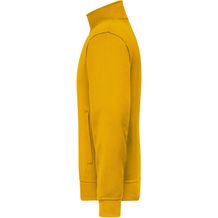 Workwear Sweat Jacket - Sweat-Jacke mit Stehkragen und Reißverschluss [Gr. 5XL] (gelb) (Art.-Nr. CA210283)