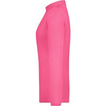 Ladies' Elastic Polo Long-Sleeved - Langarm Poloshirt mit hohem Tragekomfort [Gr. L] (pink) (Art.-Nr. CA210481)