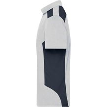 Men's Workwear Polo - Strapazierfähiges und pflegeleichtes Polo mit Kontrasteinsätzen (white / carbon) (Art.-Nr. CA210711)