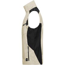 Workwear Vest - STRONG - - Professionelle Weste mit hochwertiger Ausstattung [Gr. S] (schwarz / braun / grau) (Art.-Nr. CA210838)
