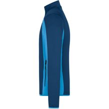 Men's Structure Fleece Jacket - Stretchfleecejacke im sportlichen Look [Gr. S] (blau) (Art.-Nr. CA211763)