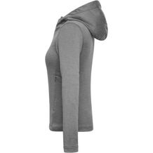 Ladies' Sports Zip Hoody - Modische Kapuzenjacke aus 100% recyceltem Polyester für Sport und Freizeit [Gr. XL] (Grau) (Art.-Nr. CA211984)