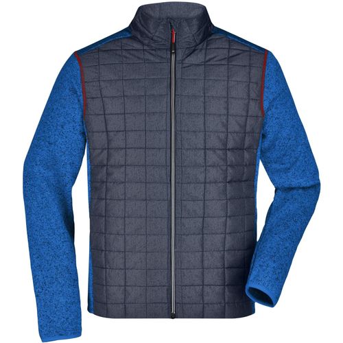 Men's Knitted Hybrid Jacket - Strickfleecejacke im stylischen Materialmix [Gr. S] (Art.-Nr. CA212161) - Weiches, wärmendes, pflegeleichte...