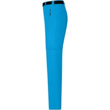 Men's Zip-Off Trekking Pants - Bi-elastische Outdoorhose in sportlicher Optik [Gr. M] (blau / neon) (Art.-Nr. CA212937)