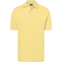 Classic Polo - Hochwertiges Polohemd mit Armbündchen [Gr. L] (light-yellow) (Art.-Nr. CA213119)