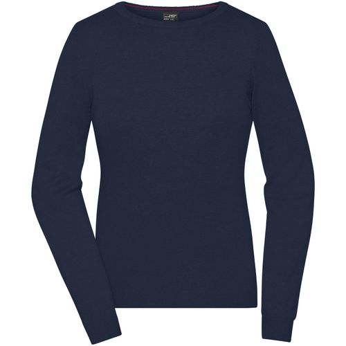 Ladies' Round-Neck Pullover - Klassischer Baumwoll-Pullover [Gr. XS] (Art.-Nr. CA213856) - Leichte Strickqualität
Rundhals-Ausschn...