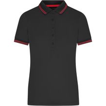 Ladies' Functional Polo - Funktionspolo mit hohem Tragekomfort [Gr. XS] (black/red) (Art.-Nr. CA214146)