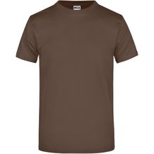 Round-T Heavy (180g/m²) - Komfort-T-Shirt aus strapazierfähigem Single Jersey [Gr. 3XL] (Brown) (Art.-Nr. CA214170)