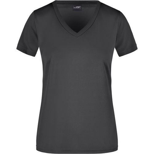 Ladies' Active-V - Funktions T-Shirt für Freizeit und Sport [Gr. XS] (Art.-Nr. CA214251) - Feiner Single Jersey
V-Ausschnitt,...