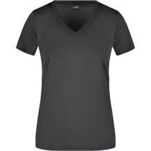 Ladies' Active-V - Funktions T-Shirt für Freizeit und Sport [Gr. XS] (black) (Art.-Nr. CA214251)