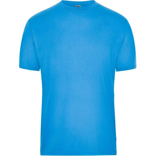 Men's BIO Workwear T-Shirt - Strapazierfähiges und pflegeleichtes T-Shirt [Gr. 6XL] (Art.-Nr. CA214823) - Materialmix aus gekämmter, ringgesponne...