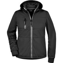 Ladies' Maritime Jacket - Junge Softshelljacke mit modischen Details [Gr. S] (black/black/white) (Art.-Nr. CA214879)