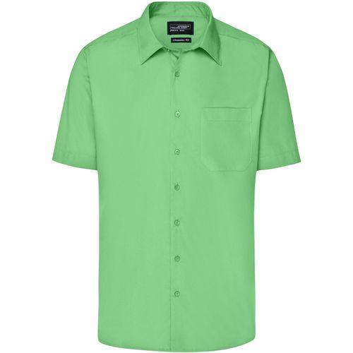 Men's Business Shirt Short-Sleeved - Klassisches Shirt aus strapazierfähigem Mischgewebe [Gr. XXL] (Art.-Nr. CA214976) - Pflegeleichte Popeline-Qualität mi...