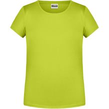 Girls' Basic-T - T-Shirt für Kinder in klassischer Form [Gr. XS] (acid-yellow) (Art.-Nr. CA215420)