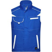 Workwear Vest - Funktionelle Weste im sportlichen Look mit hochwertigen Details [Gr. 4XL] (royal/white) (Art.-Nr. CA216799)