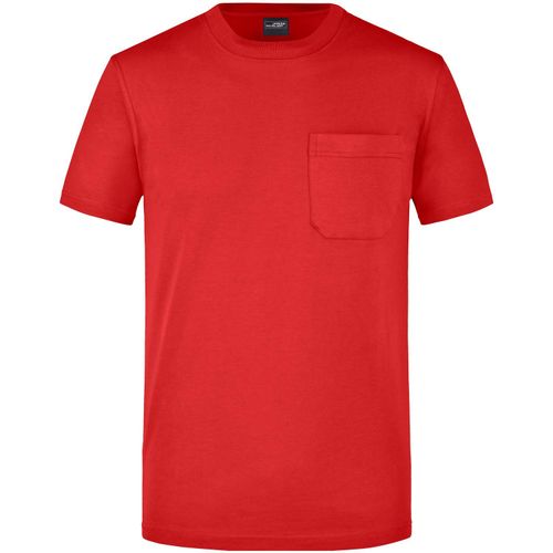 Men's Round-T Pocket - Klassisches T-Shirt mit Brusttasche [Gr. M] (Art.-Nr. CA216926) - Gekämmte, ringgesponnene Baumwolle
Rund...