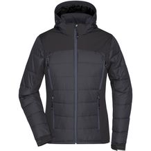 Ladies' Outdoor Hybrid Jacket - Thermojacke in attraktivem Materialmix [Gr. S] (black) (Art.-Nr. CA217699)