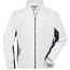 Men's Workwear Fleece Jacket - Strapazierfähige Fleecejacke im Materialmix [Gr. M] (white/carbon) (Art.-Nr. CA220364)
